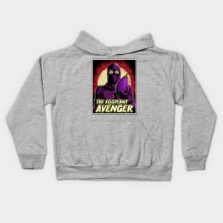 The Eggplant Avenger - Vegan Superhero (US Version) Kids Hoodie